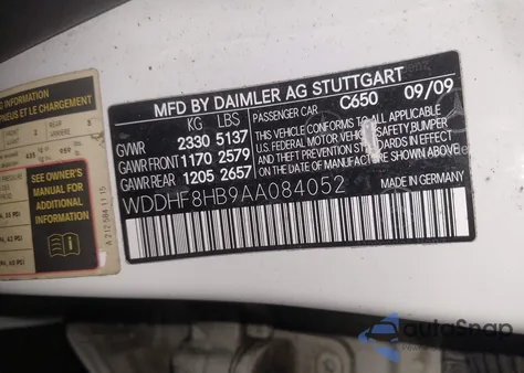 2010 Mercedes-Benz E 350 4Matic из США, поврежденный, VIN WDDHF8HB9AA084052